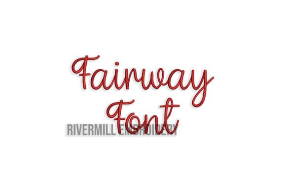 2 Fairway Embroidery Font: A Stylish Addition for Apparel