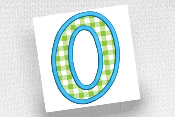 Applique Number 0: A Versatile Embroidery Design