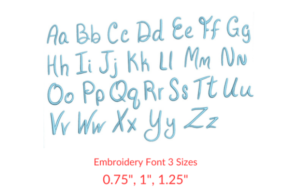 Bachelor Font: A Versatile Embroidery Design
