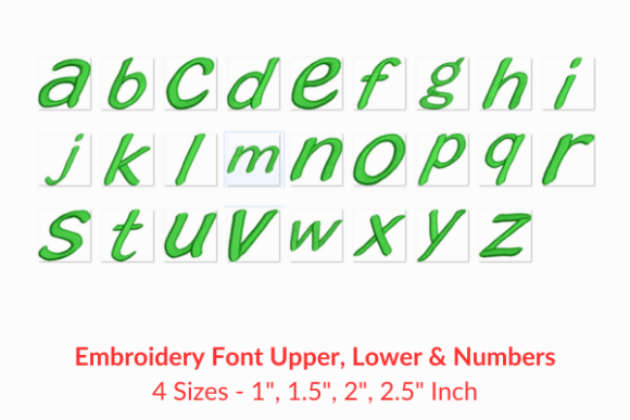 Blacklight Fonts for Seasonal Embroidery
