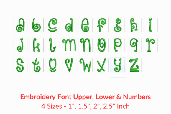 Blue Ocean Fonts for Seasonal Embroidery