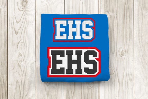 EHS High School Initials Embroidery for Etsy Sellers