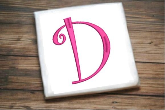 Elegant Beautiful Capital D Letter Monogram