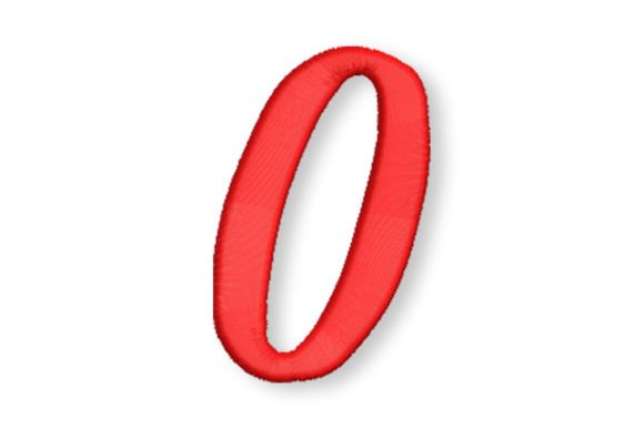 Elegant Script Numbers Zero for Personalized Gifts