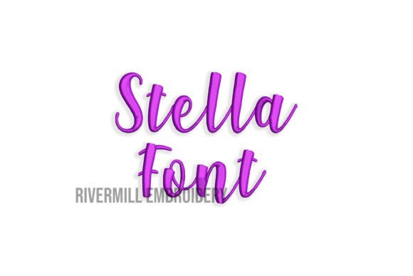 Exploring 1 1 2 Stella Embroidery Font for Etsy