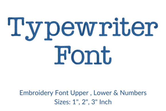 Exploring Typewriter Font Embroidery Design