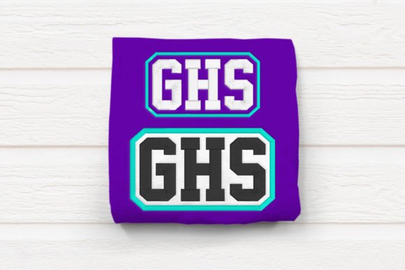 GHS High School Initials Embroidery: A Closer Look