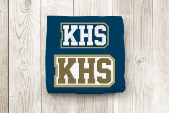 KHS High School Initials Embroidery: A Closer Look