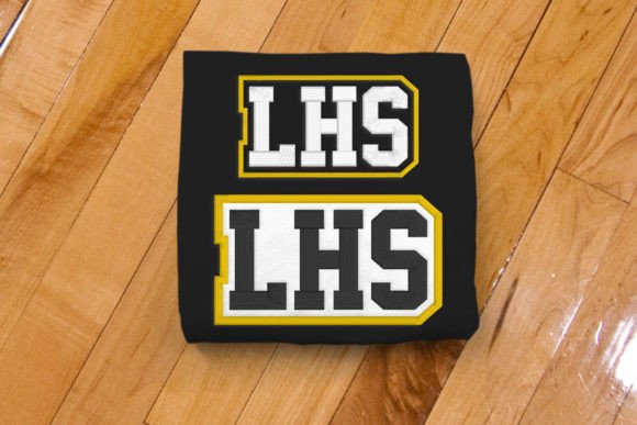 LHS High School Initials Embroidery Design