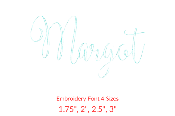 Margot Vintage Font: A Charming Embroidery Choice