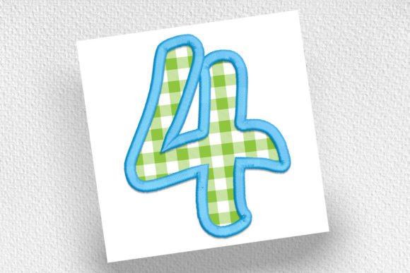 Number 4 Applique: A Versatile Embroidery Design