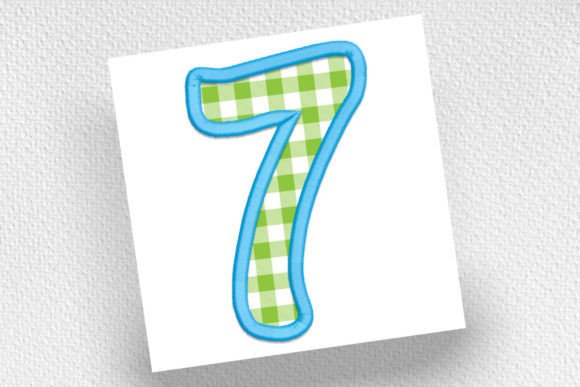 Number 7 Applique: A Charming Addition to Your Embroidery