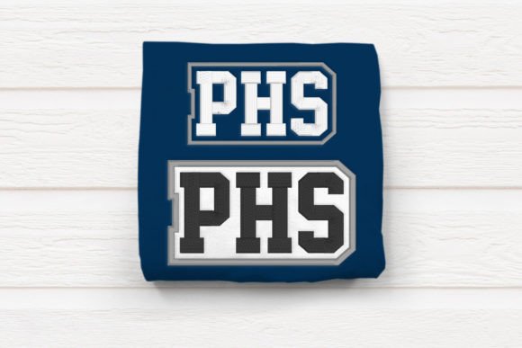 PHS High School Initials for Custom Apparel