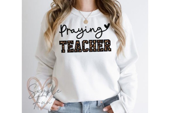 Praying Teacher Embroidery for Etsy Sellers