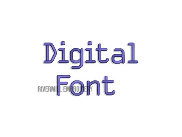 Review: 1 Inch Digital Style Embroidery Font