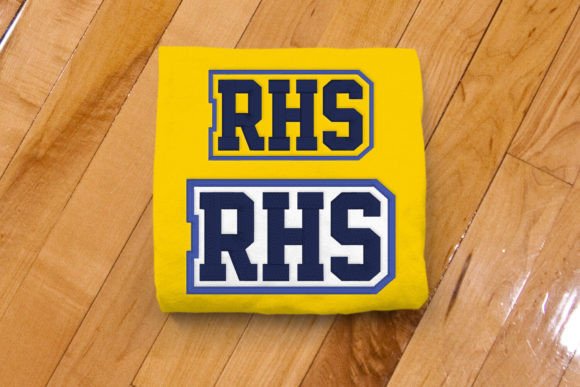 RHS High School Initials: A Versatile Embroidery Design