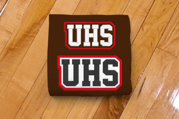 UHS High School Initials: A Versatile Embroidery Design
